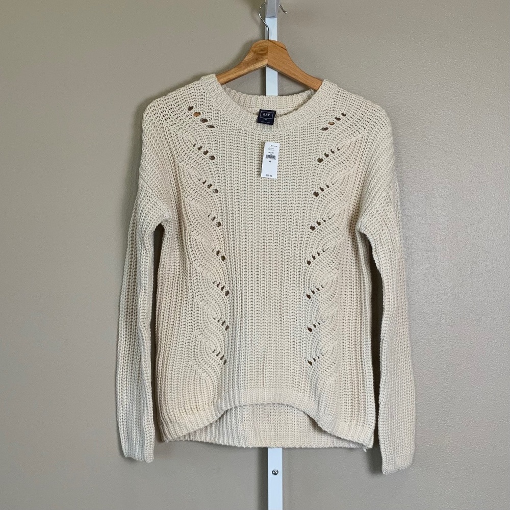 GAP Open Cable Ribbed Knit Sweater